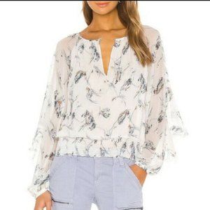 NWOT Joie Kriston Floral Silk Blouse (Size: XS)